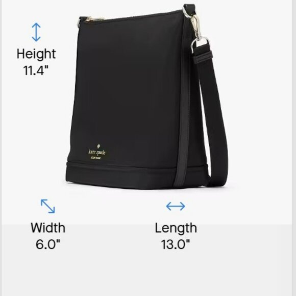 NWT Kate Spade Chelsea Large Duffle Crossbody - Black - Picture 7 of 9